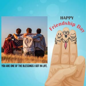 Friendship Day Wishes Template Facebook Poster