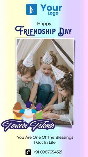 Friendship Day Wishes (Story Size) marketing flyer