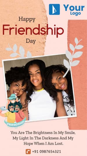Friendship Day Wishes (Story Size) Facebook Poster