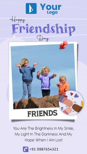 Friendship Day Wishes (Story Size) poster Maker
