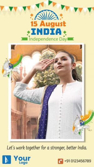 Independence Day Wishes ( Story ) facebook template