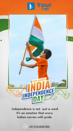 Independence Day Wishes ( Story ) Social Media template