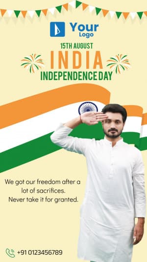 Independence Day Wishes ( Story ) Instagram banner