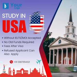 Study Abroad Instagram Post template