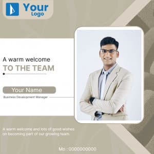 Welcome Employee marketing flyer