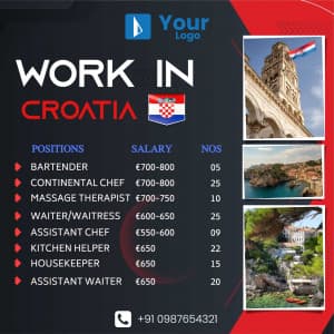 Work Abroad Social Media template