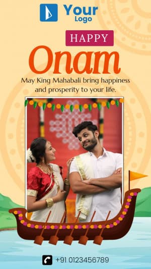 Onam Story Template Facebook Poster