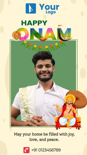 Onam Story Template poster Maker