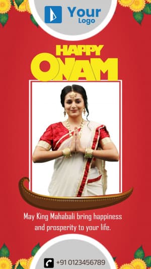 Onam Story Template Social Media template