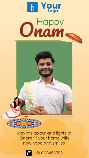 Onam Story Template poster