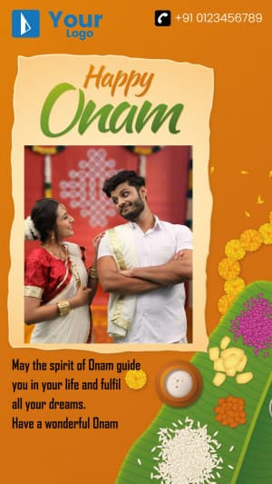 Onam Story Template Instagram banner