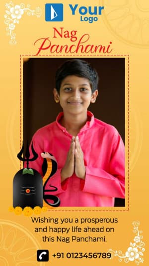 Nag Panchami (Story) Social Media template