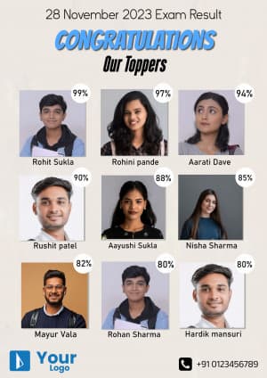 Our Toppers (A4) Social Media poster
