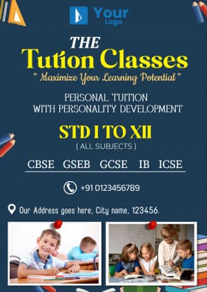 Tution Classes (A4) facebook ad banner