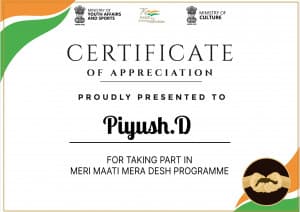 Certificate (Meri Maati Mera Desh) Instagram banner