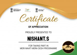 Certificate (Meri Maati Mera Desh) poster