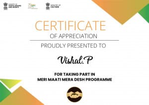 Certificate (Meri Maati Mera Desh) facebook template