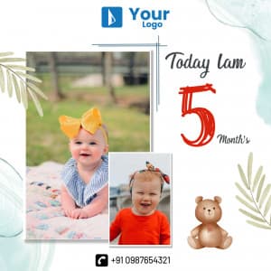 Baby Milestone Instagram flyer