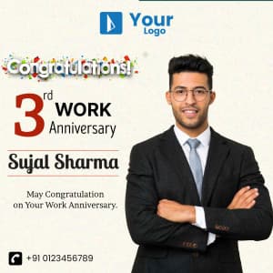 Work Anniversary facebook ad banner