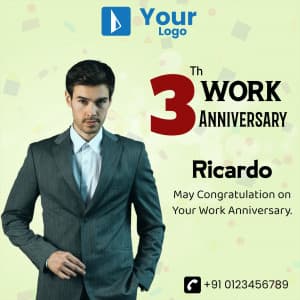 Work Anniversary flyer