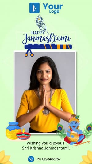 Janmashtami Story Template custom template