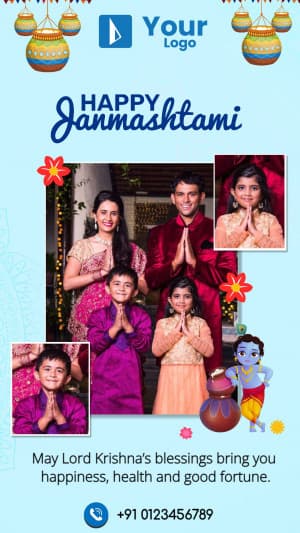 Janmashtami Story Template image