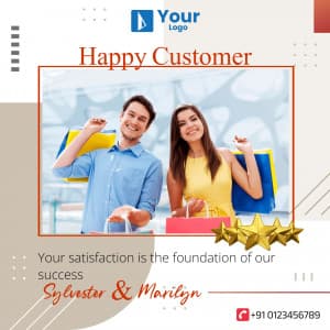 Happy Customer Instagram flyer