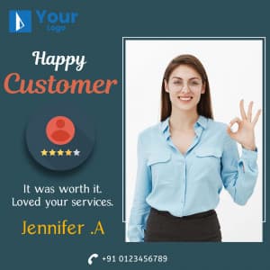 Happy Customer greeting image