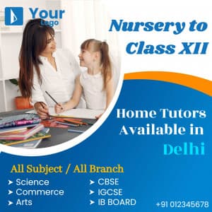 Home Tutor poster Maker