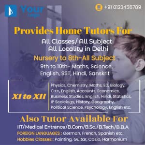 Home Tutor Social Media template