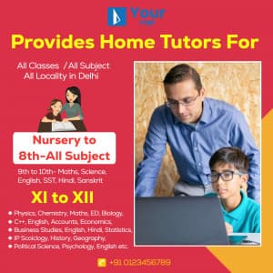 Home Tutor flyer