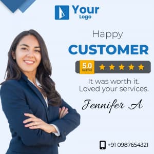 Happy Customer poster Maker