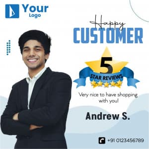 Happy Customer facebook ad banner