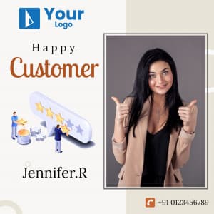 Happy Customer Facebook Poster