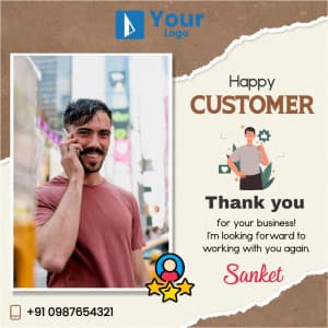 Happy Customer poster