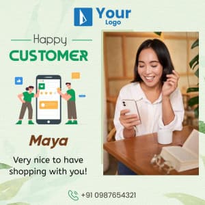 Happy Customer Instagram banner