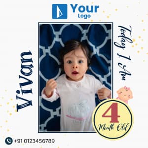 Baby Milestone poster Maker