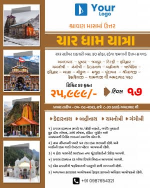 Religious Places marketing flyer