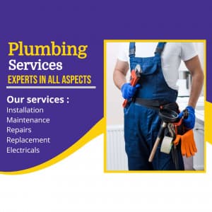 Plumbing Services marketing poster