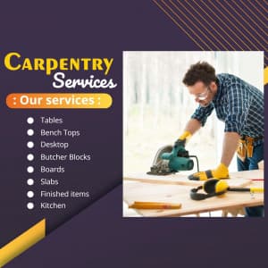 Carpenter Services Social Media poster