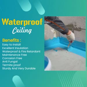 WaterProof Ceiling Services Social Media poster