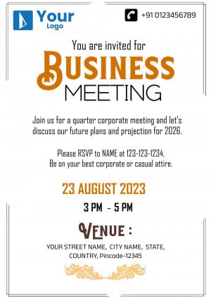 Corporate Invitation greeting image