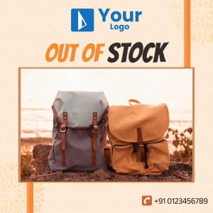 Out Of Stock poster Maker