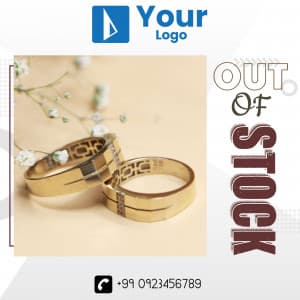 Out Of Stock Facebook Poster