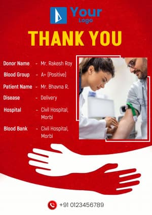 Blood Donation Invitation facebook template