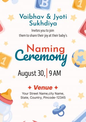 Naming Ceremony (Invitation) image