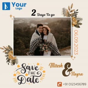 Save The Date poster Maker