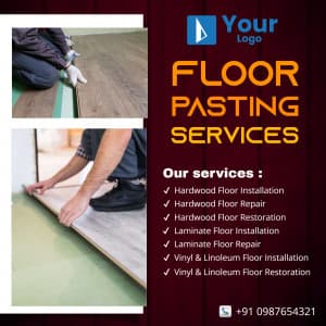 Floor Pasting Services facebook ad banner