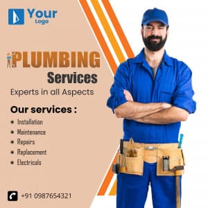 Plumbing Services facebook ad banner