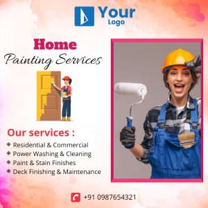 Home Painting Services Instagram Post template